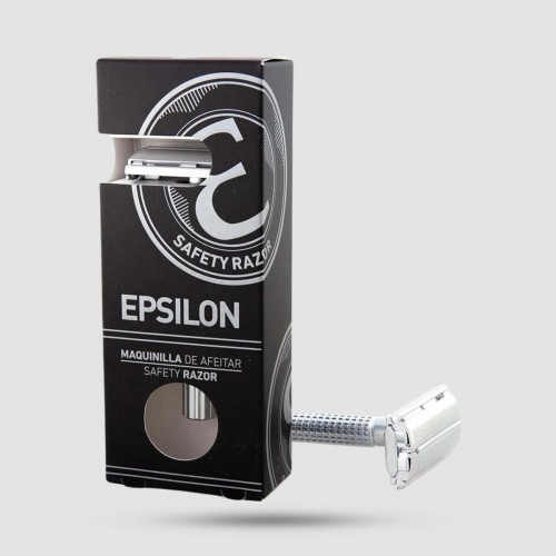 Safety Razor - Epsilon - Double Edge Butterfly Silver