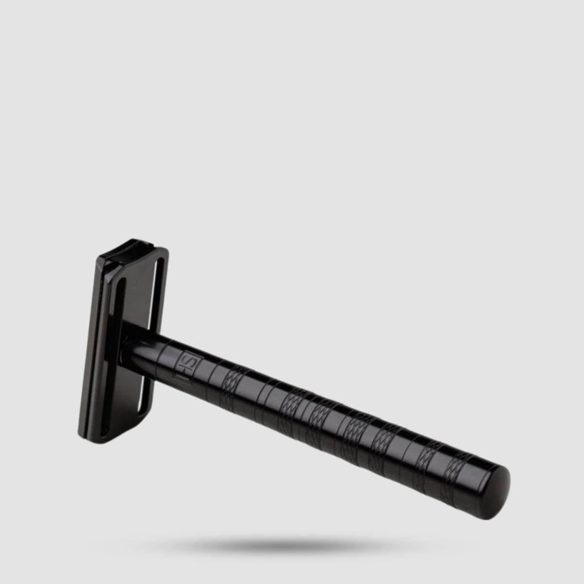 Safety Razor - Henson Shaving - 2.0 Jet Black Aluminum Medium