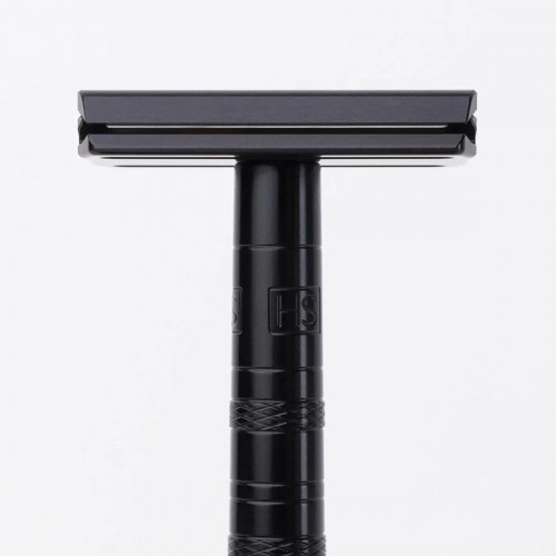 Safety Razor - Henson Shaving - 2.0 Jet Black Aluminum Medium