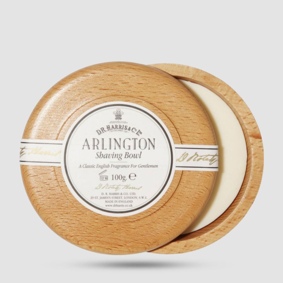 Shaving Soap In Wooden Bowl - D. R. Harris - Arlington 100g