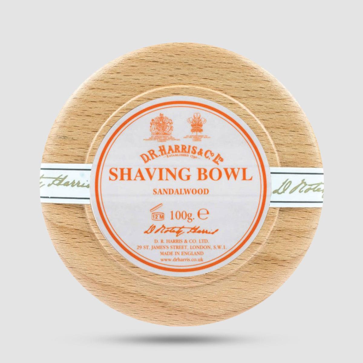 Shaving Soap In Beech Bowl - D. R. Harris - Sandalwood 100g