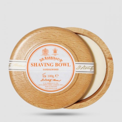 Shaving Soap In Beech Bowl - D. R. Harris - Sandalwood 100g