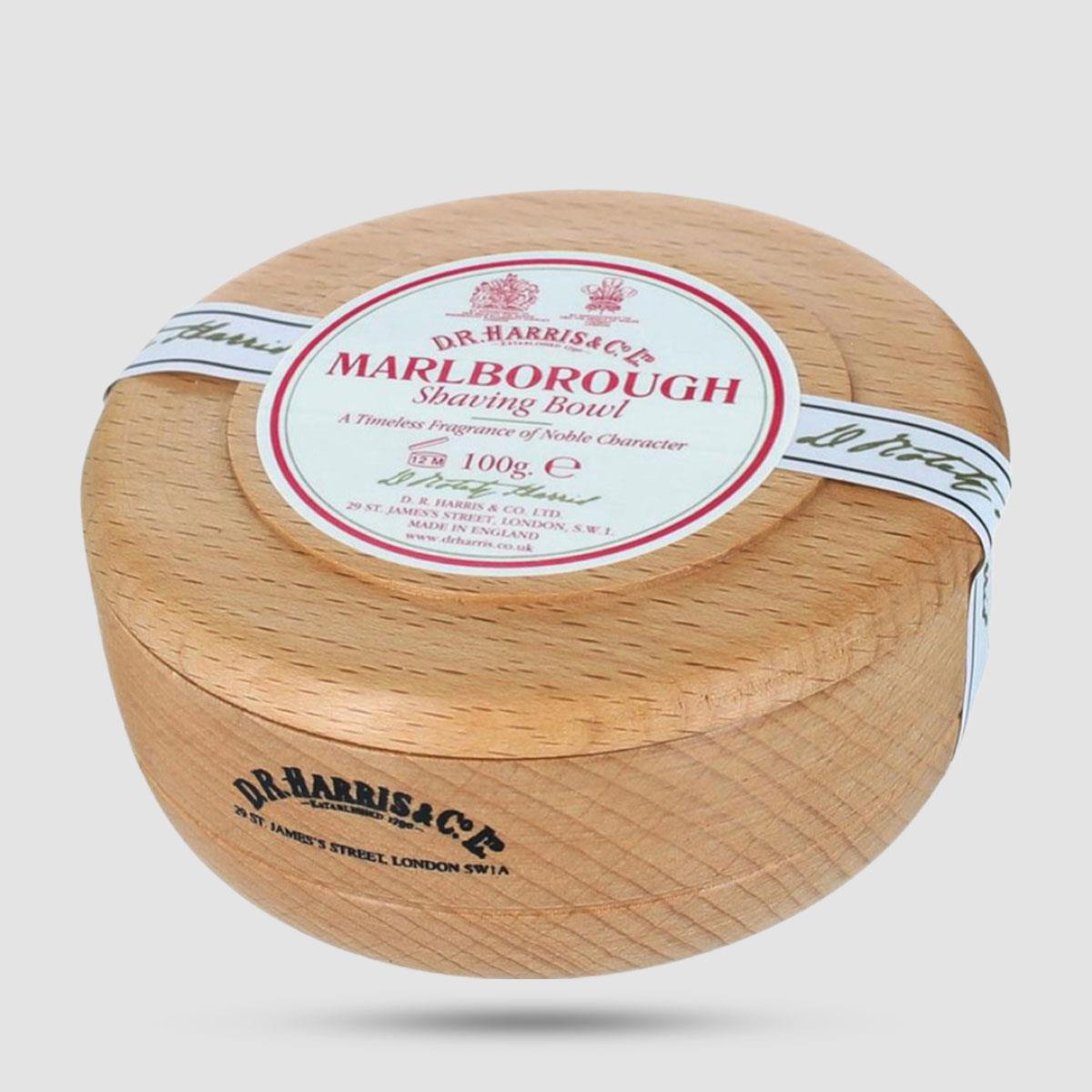 Shaving Soap In Wooden Bowl - D.R. Harris - Marlborough 100g