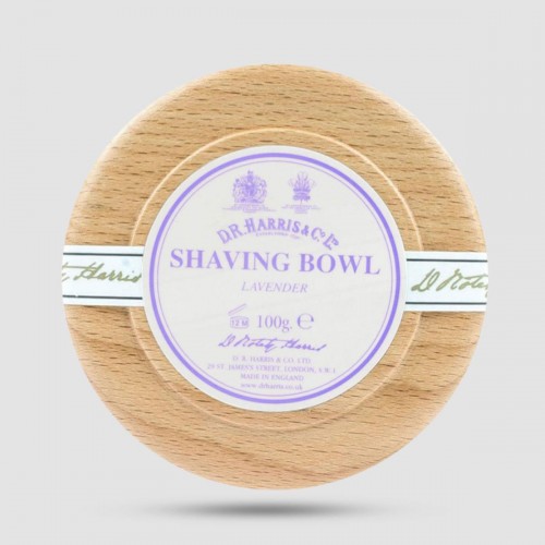 Shaving Soap In Wooden Bowl - D. R. Harris - Lavender 100g