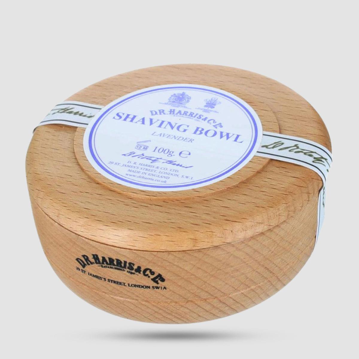 Shaving Soap In Wooden Bowl - D. R. Harris - Lavender 100g