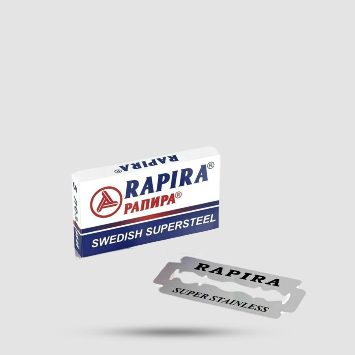 Ανταλλακτικές Λεπίδες Ξυρίσματος - Rapira - Sweedish Supersteel 1 X 5