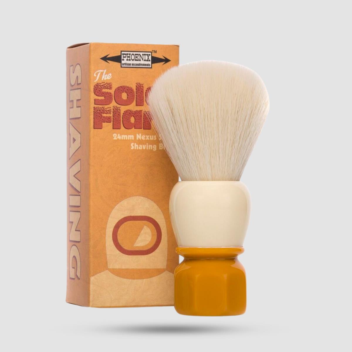 Shaving Brush - Phoenix Artisan - Synthetic The Solar Flare - 24mm Nexus