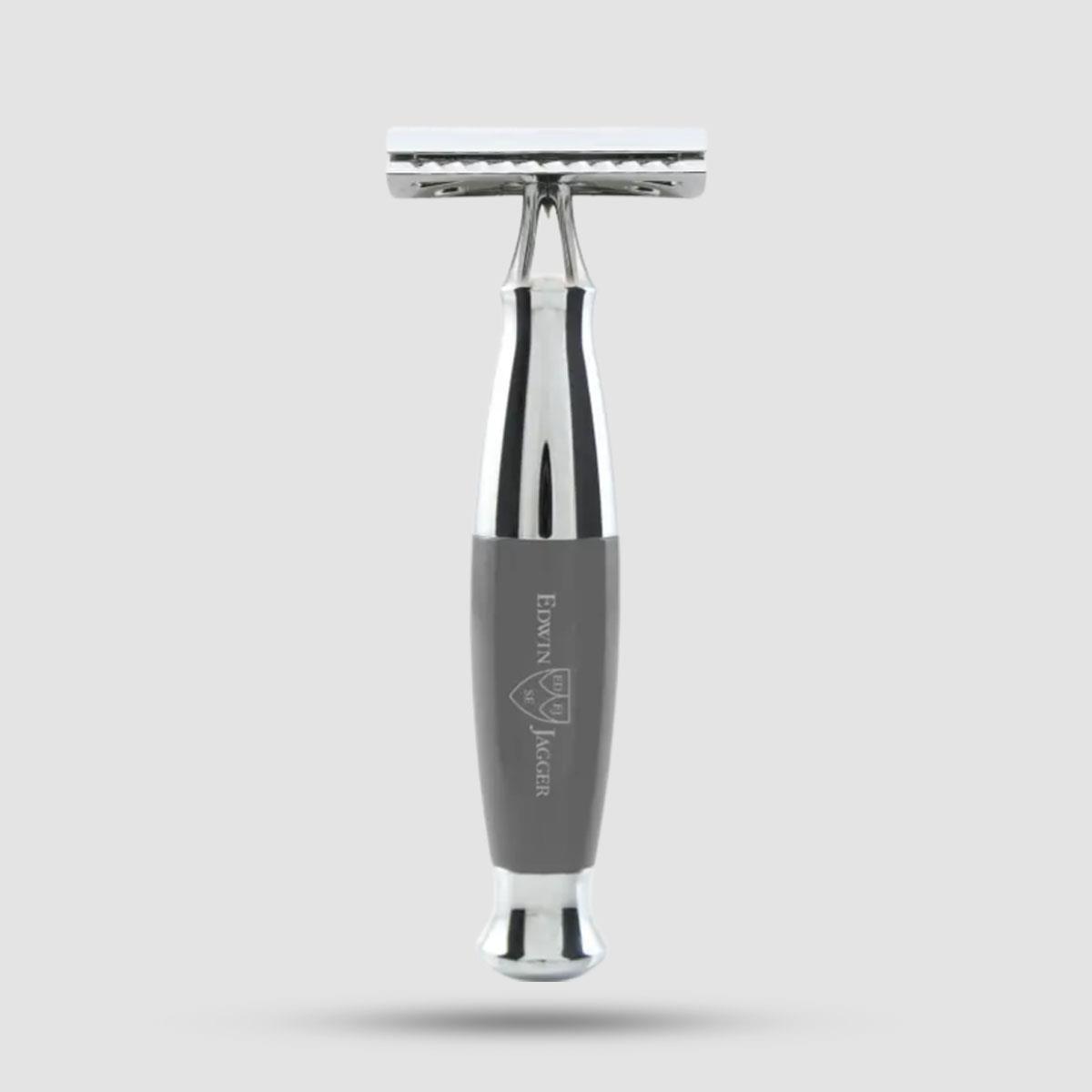 Safety Razor - Edwin Jagger - Grey, Chrome (Pps-r355crsr)