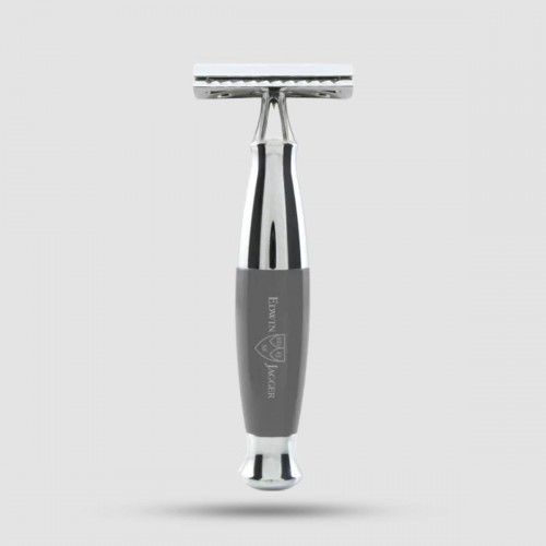 Safety Razor - Edwin Jagger - Grey, Chrome (Pps-r355crsr)