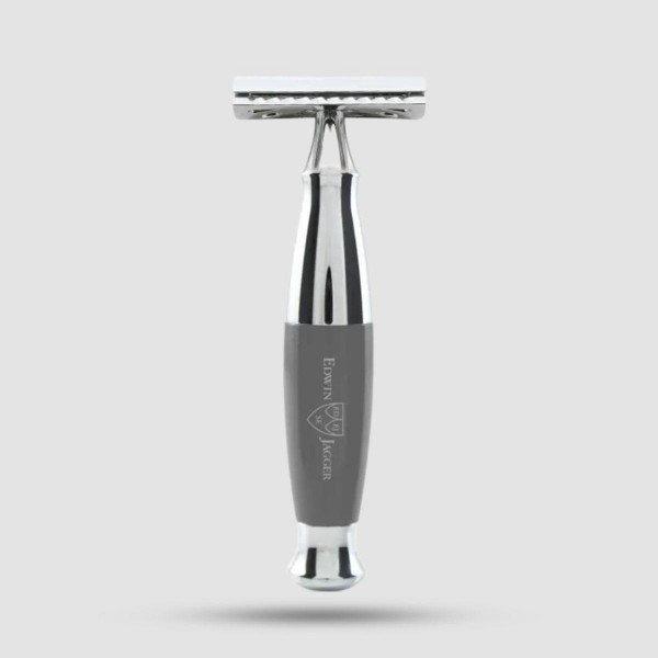 Safety Razor - Edwin Jagger - Grey, Chrome (Pps-r355crsr)