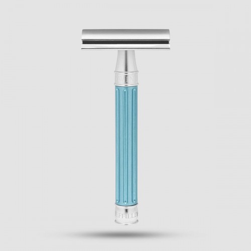 Safety Razor - Edwin Jagger - 3ONE6 Stainless Steel Light Blue