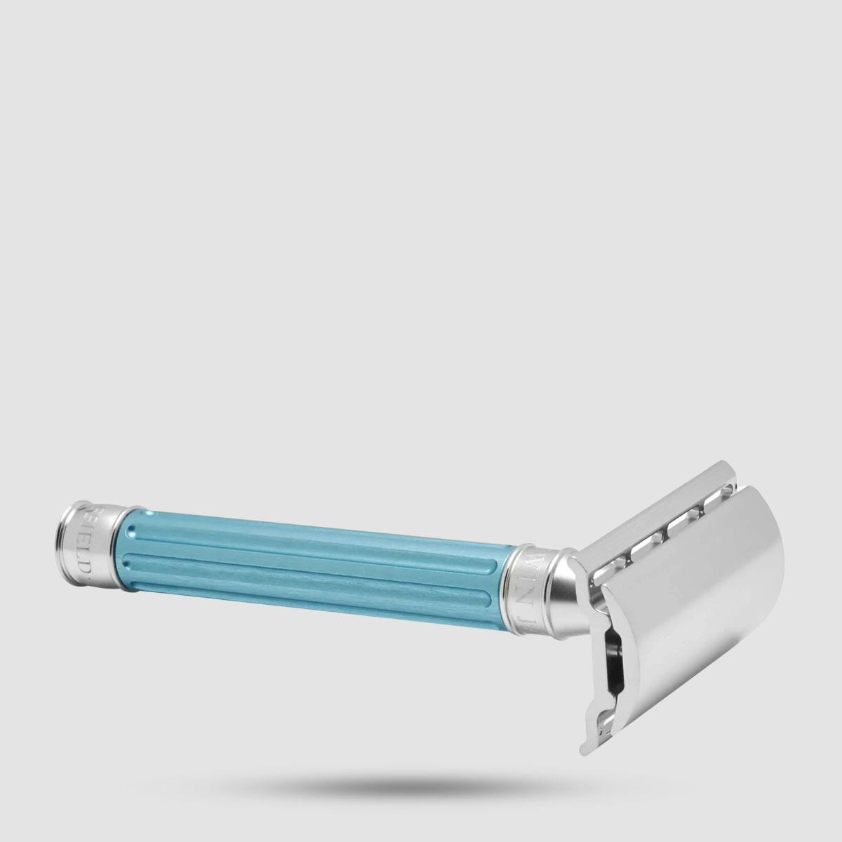 Safety Razor - Edwin Jagger - 3ONE6 Stainless Steel Light Blue