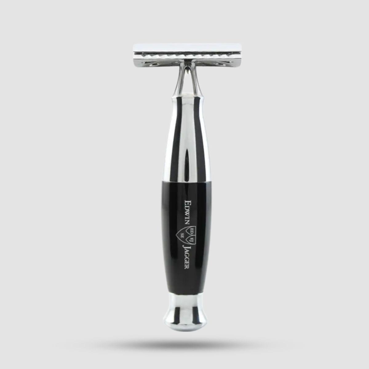 Safety Razor - Edwin Jagger - Black, Chrome Handle (Pps-r356crsr)