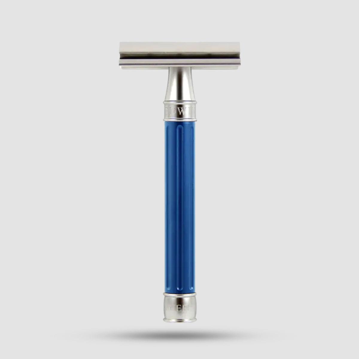 Safety Razor - Edwin Jagger - 3ONE6 Stainless Steel Blue