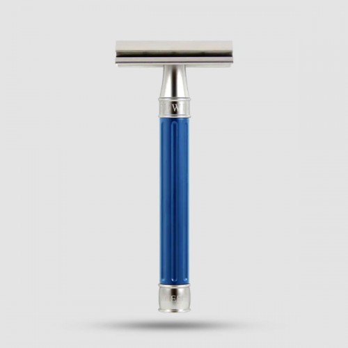 Safety Razor - Edwin Jagger - 3ONE6 Stainless Steel Blue