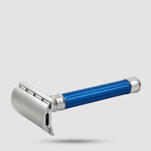 Safety Razor - Edwin Jagger - 3ONE6 Stainless Steel Blue