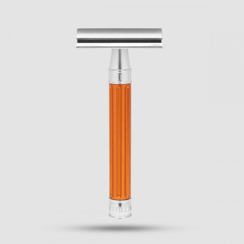 Safety Razor - Edwin Jagger - 3ONE6 Stainless Steel Orange