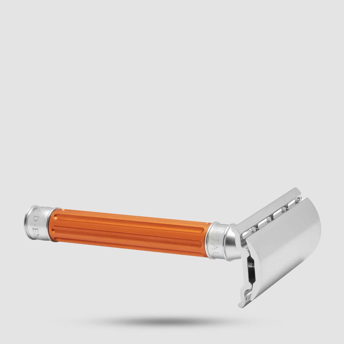 Safety Razor - Edwin Jagger - 3ONE6 Stainless Steel Orange