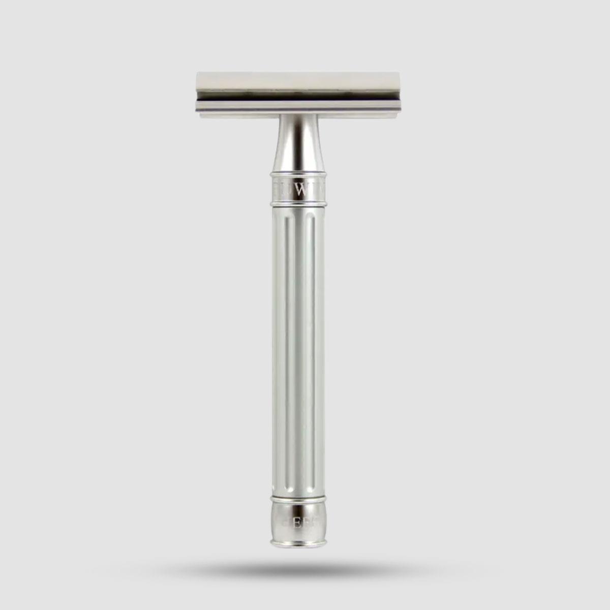 Safety Razor - Edwin Jagger - 3ONE6 Stainless Steel Silver