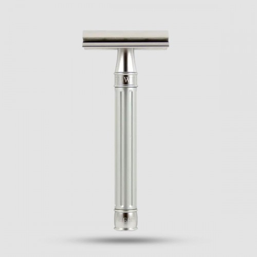 Safety Razor - Edwin Jagger - 3ONE6 Stainless Steel Silver