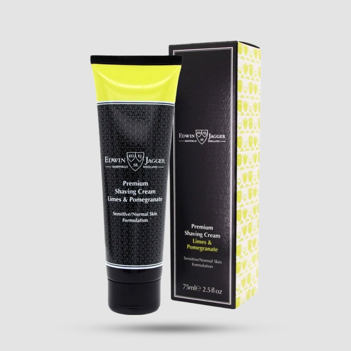 Shaving Cream - Edwin Jagger - Limes & Pomegranate 75ml (Pps-sclpt)