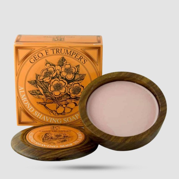 Shaving Soap In Wooden Bowl - Geo F. Trumper - Almond 80g