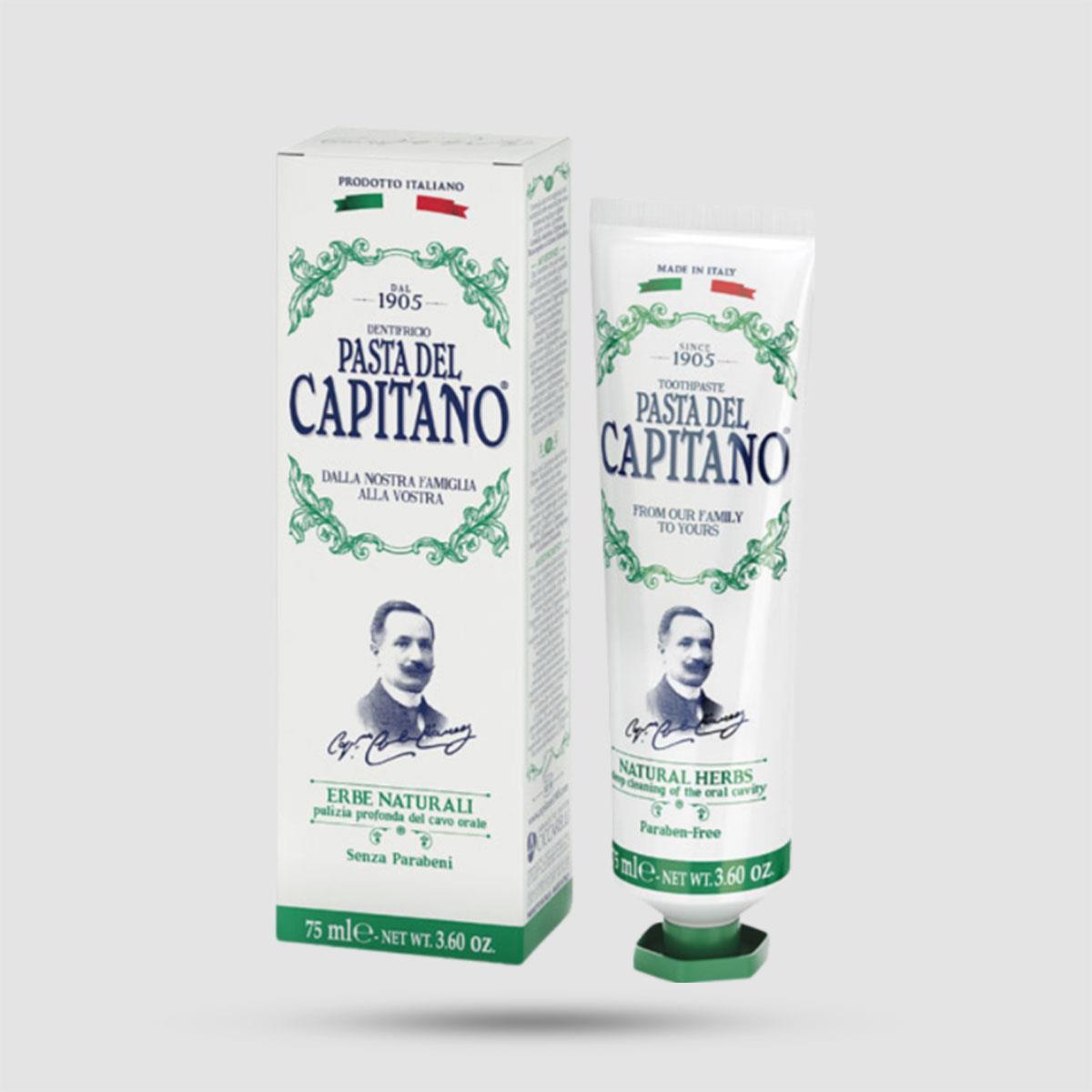 Toothpaste - Pasta del Capitano 1905 - Natural Herbs 75ml