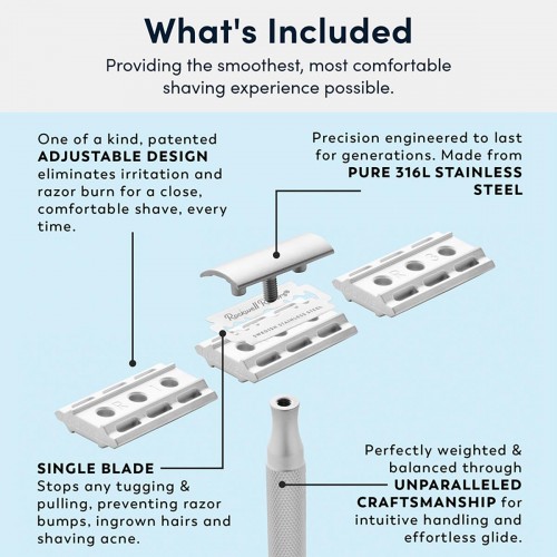 Double Edge Razor - Rockwell - 6s, Adjustable (Rr-6s)