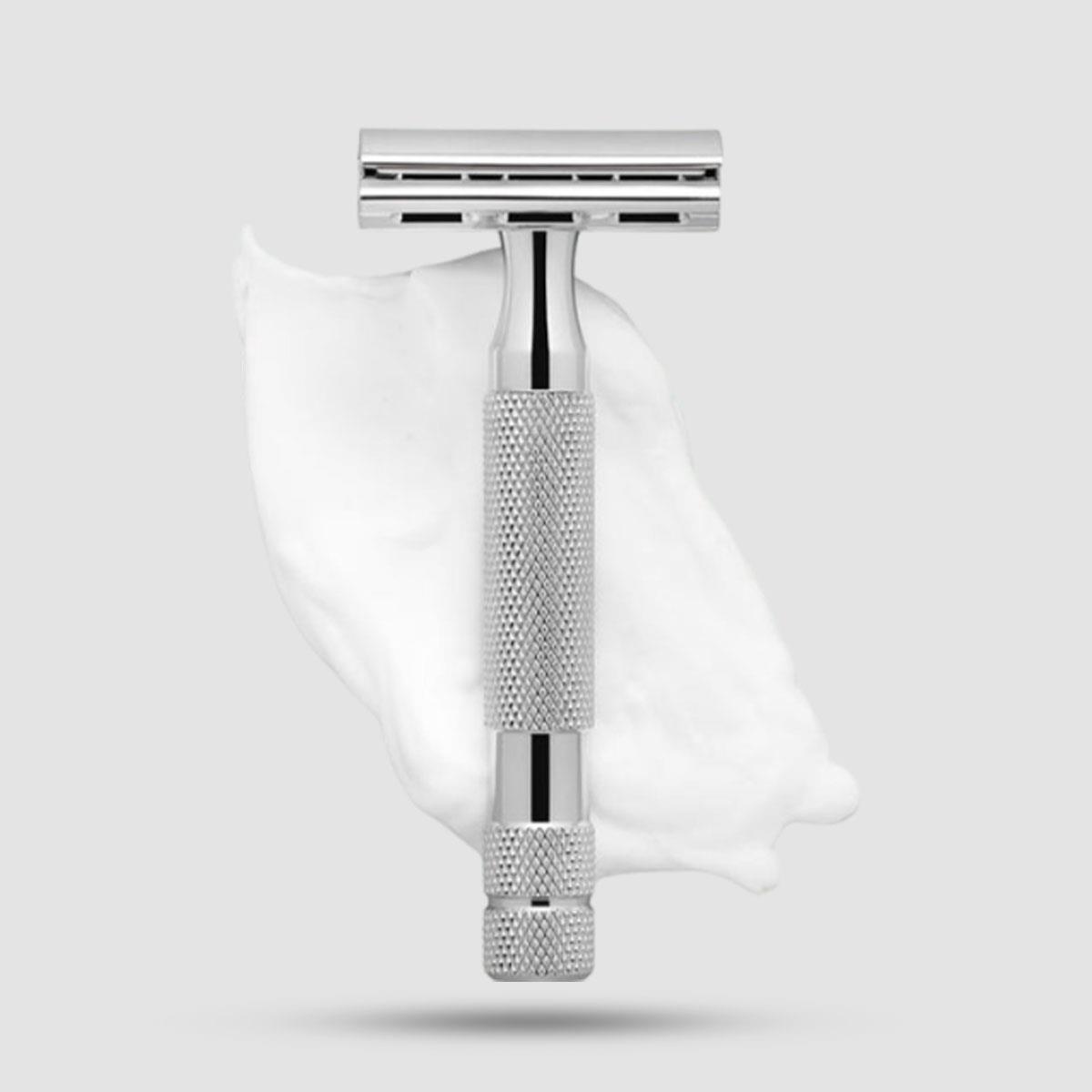 Safety Razor - Rockwell - 6c, White Chrome (Rr-6c-wc)