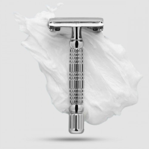 Safety Razor - Rockwell - R1, White Chrome (Rr-960958)