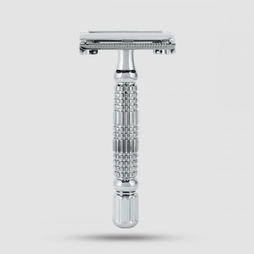 Safety Razor - Rockwell - R1, White Chrome (Rr-960958)