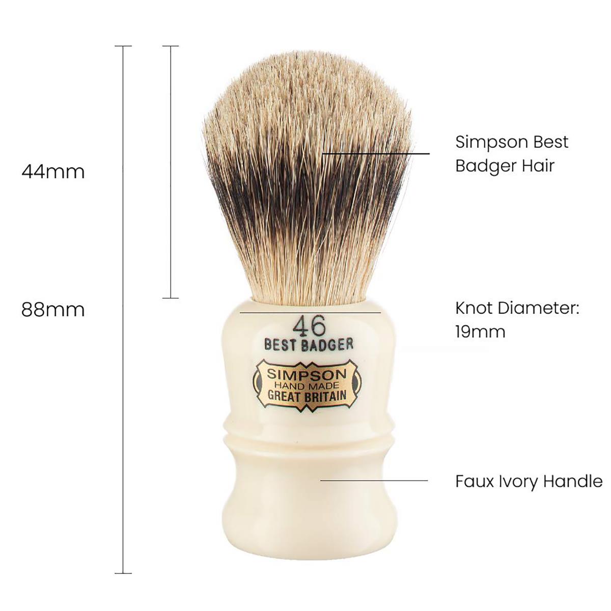 Shaving Brush - Simpson - Best Badger, Berkeley (B46)