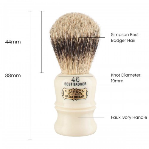 Shaving Brush - Simpson - Best Badger, Berkeley (B46)