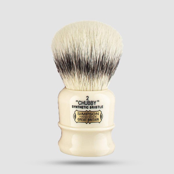 Shaving Brush - Simpson - Synthetic Badger, Chubby 2