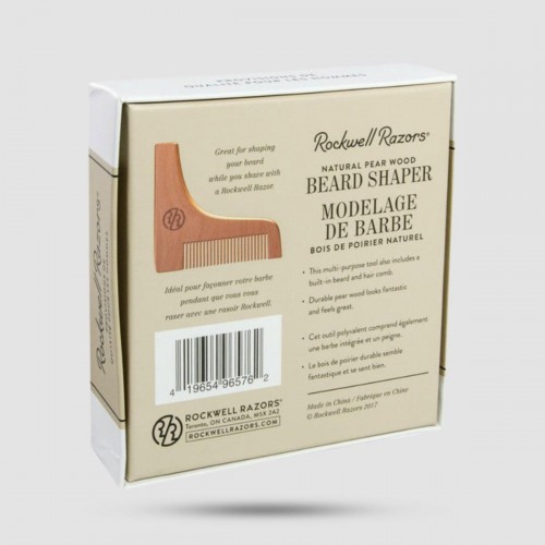 Beard Shaper - Rockwell - Natural Pear Wood