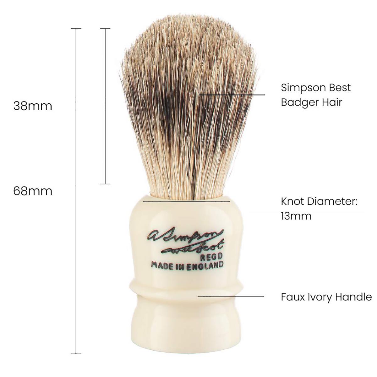 Shaving Brush - Simpson - Best Badger, Wee Scot