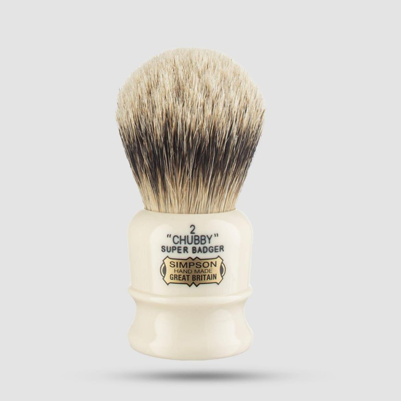 Shaving Brush - Simpson - Super Badger, Chubby 2 (Ch2)