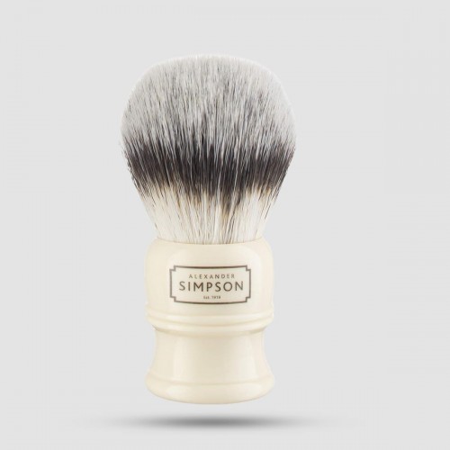 Shaving Brush - Simpsons - Synthetic Bristle Trafalgar T1 Sovereign Faux Ivory