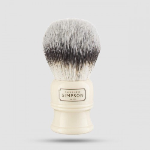 Shaving Brush - Simpsons - Synthetic Bristle Trafalgar T3 Sovereign Faux Ivory