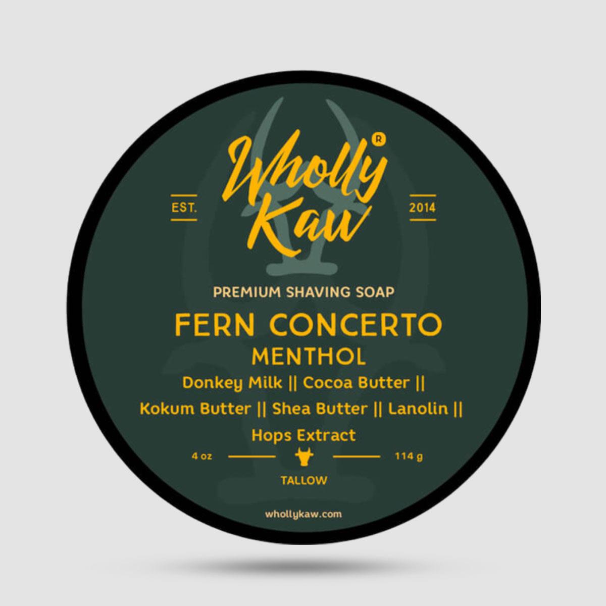 Shaving Soap - Wholly Kaw - Fern Concerto 114gr