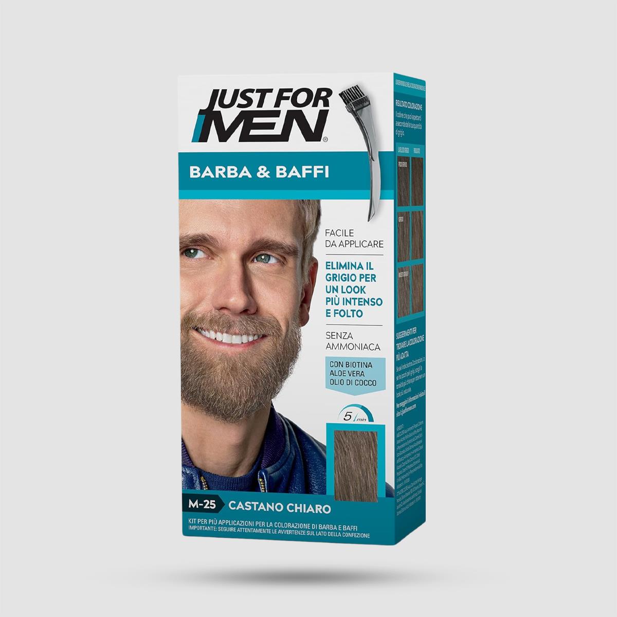 Beard Dye - Just For Men - M-25 Light Brown 28g