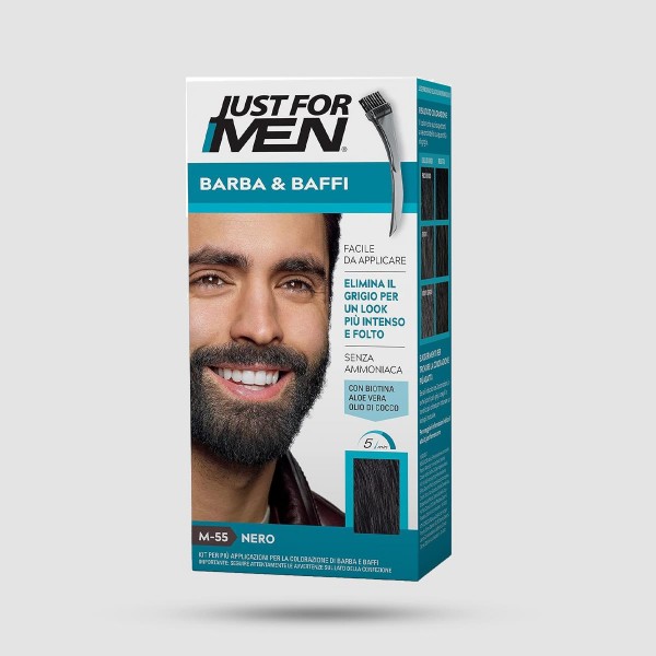 Beard Dye - Just For Men - M-55 Balck 28g