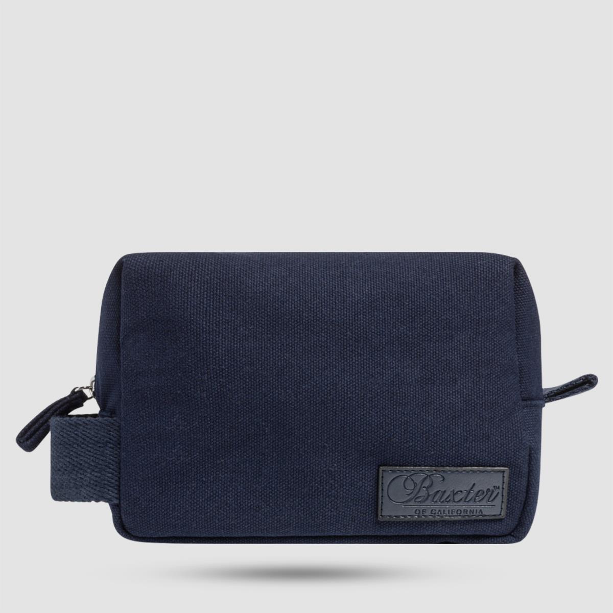 Wash Bag - Baxter Of California - Dopp Bag, Custom Navy Blue Canvas