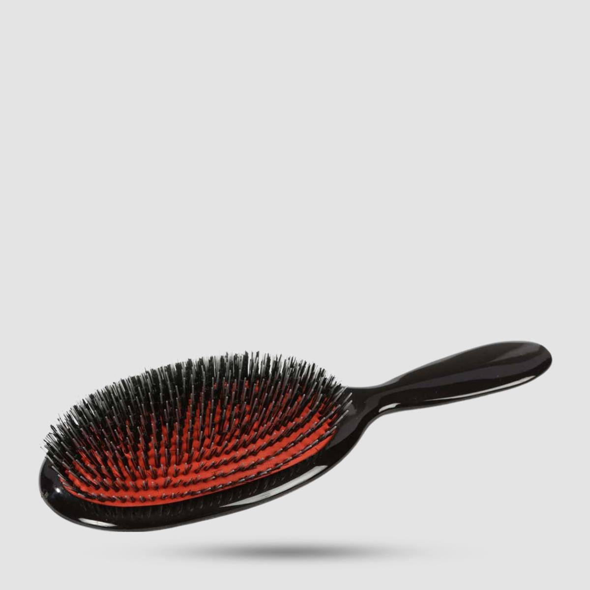 Plastic Hair Brush - Braun & Wettberg - Real Natural Bristl with Nylon Pins large