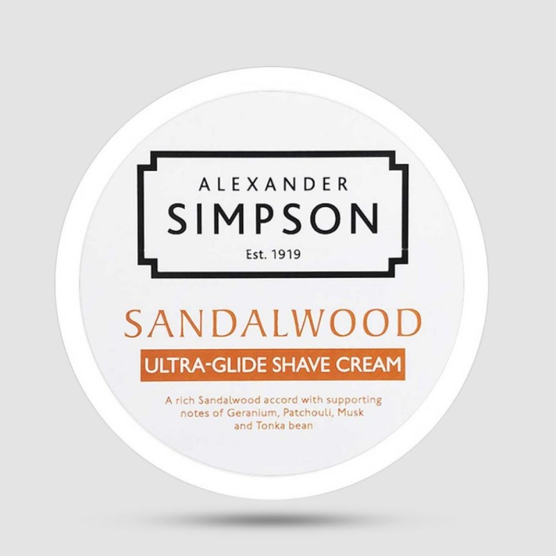 Shaving Cream - Simpsons - Sandalwood 180ml