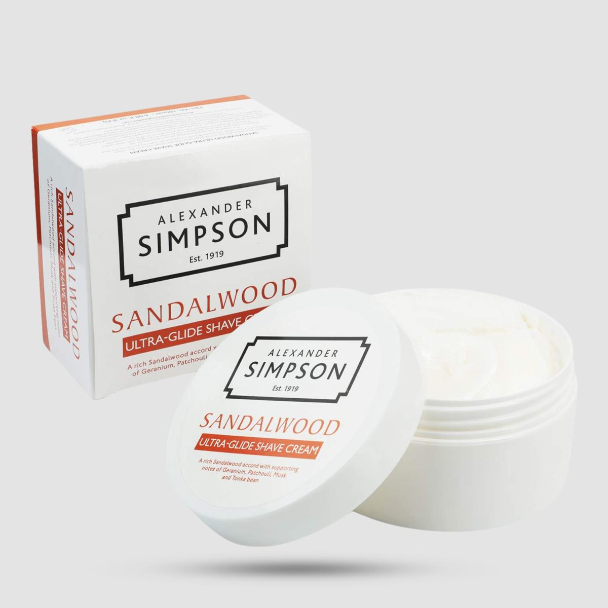 Shaving Cream - Simpsons - Sandalwood 180ml