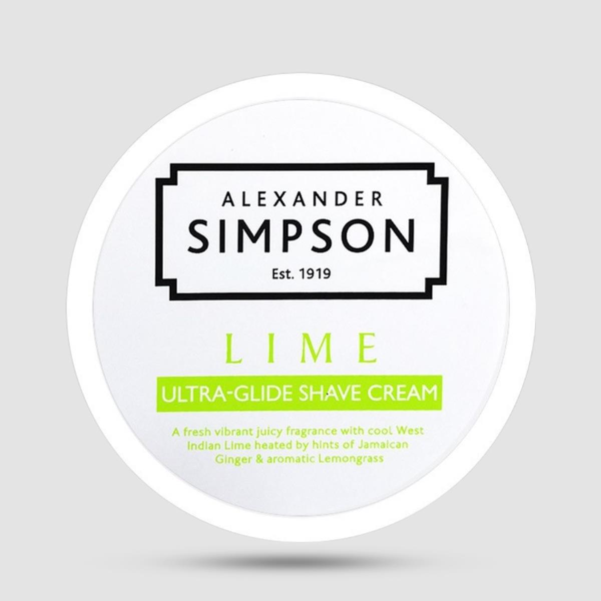 Shaving Cream - Simpsons - Lime 180ml