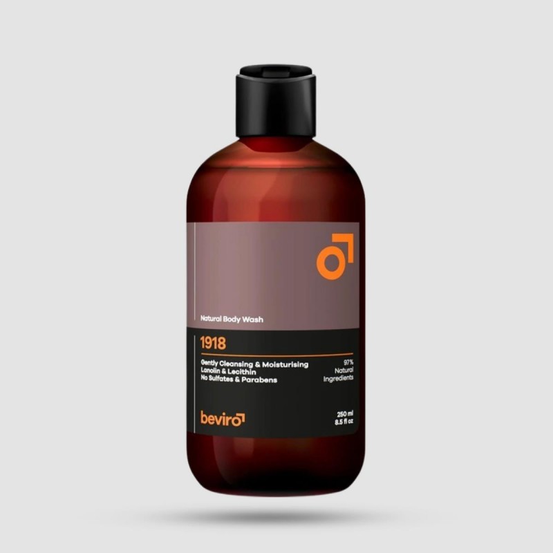 Natural Body Wash - Beviro - 1918 250ml