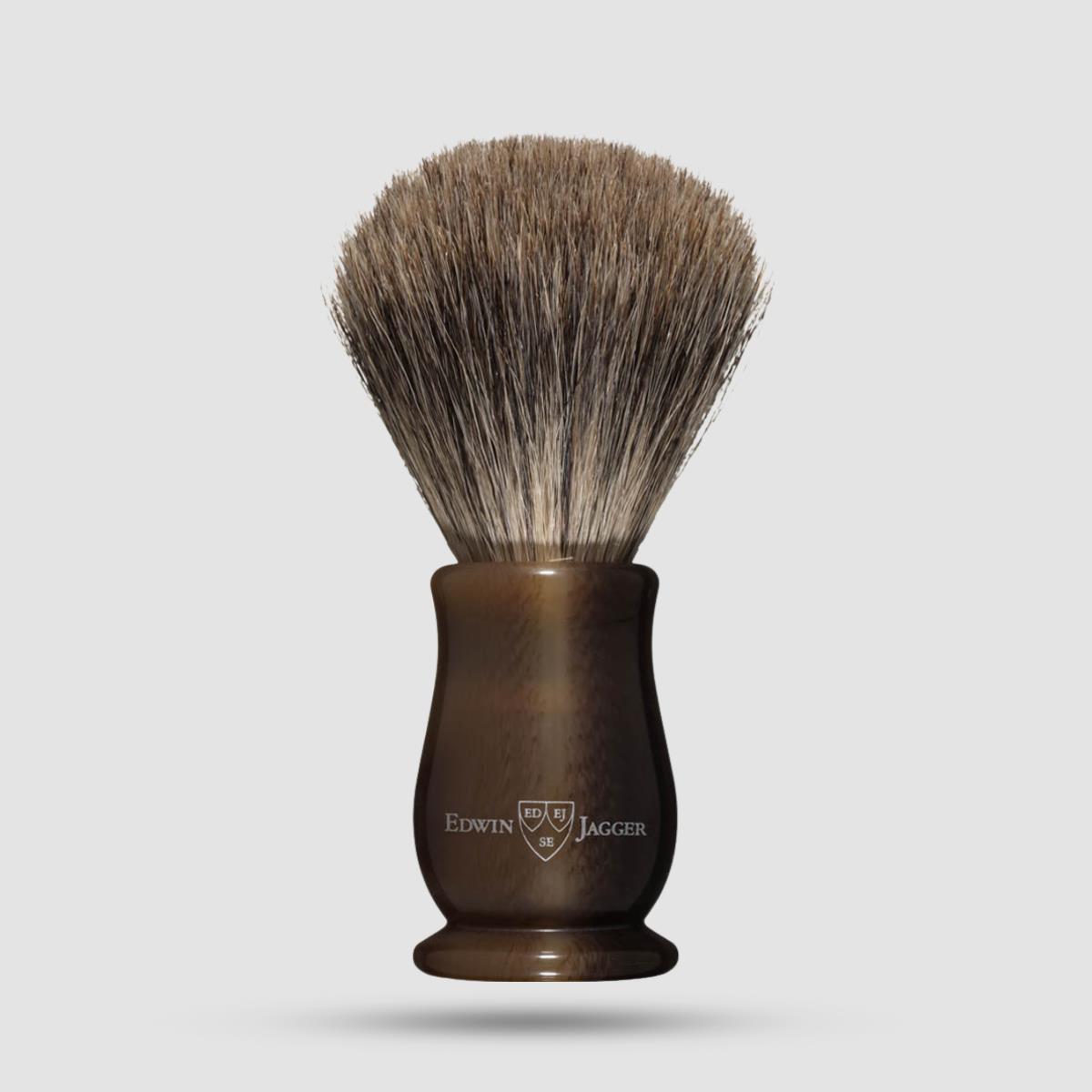 Shaving Brush - Edwin Jagger - Best Badger, Chatsworth, Horn (Pps-lhcsbbb)