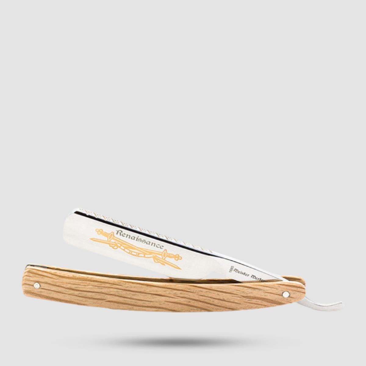 Straight Razor - Dovo Solingen - Spanish Oak Wood 6/8" (1885 680)